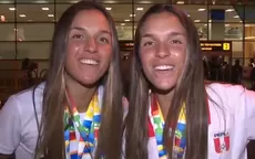 Juegos Bolivarianos: Llegaron a Lima Valeria y Alessia Palacios, las campeones de remo - Noticias de robert-ardiles