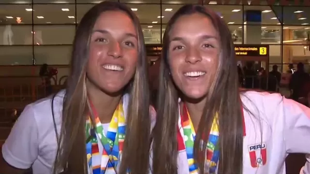 Juegos Bolivarianos: Llegaron a Lima Valeria y Alessia Palacios, las campeones de remo