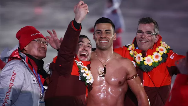 Juegos Olímpicos de Invierno: abanderado de Tonga desfiló con el torso desnudo
