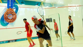 Diego Elías y Alonso Escudero lograron la medalla de bronce en squash. | Video: Canal N.