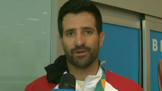 Stefano Peschiera regresó al Perú con el oro ganado en los Juegos Panamericanos