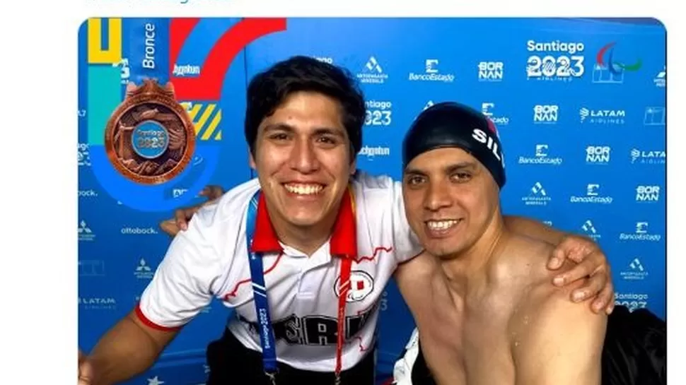José Silva ganó bronce en 50 m estilo espalda S3. | Fuente: IPD
