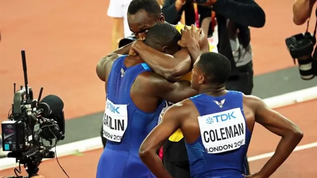 Justin Gatlin reveló qué le dijo Usain Bolt tras la final de 100 metros