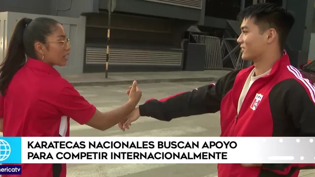Karatecas peruanos organizan una rifa para poder viajar al extranjero a competir. | Video: América Deportes.