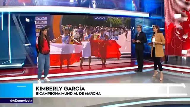 Kimberly García confesó su sueño olímpico en los estudios de América TV