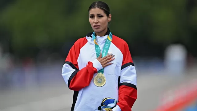 Kimberly García, atleta peruana de 30 años. | Foto: AFP/Video: América Deportes