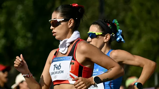 Kimberly García era la principal carta peruana para conseguir una medalla olímpica. Nuestra representante tuvo algún problema en la marcha atlética  20 km. de París 2024. | Foto: AFP