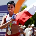  Kimberly García se consagró campeona mundial en la prueba de los 20 km. en marcha