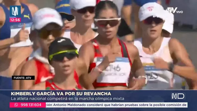 Kimberly García y César Rodríguez estarán en marcha olímpica mixta. | Foto y video: Canal N