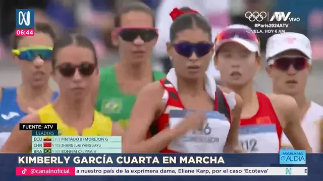 Kimberly García y César Rodríguez cuartos en marcha atlética. | Foto y video: N