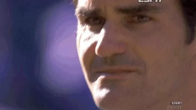 Las lágrimas de Roger Federer tras perder la final de Wimbledon
