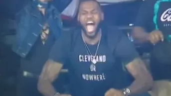 LeBron James y la eufórica celebración de un home run de los Indians