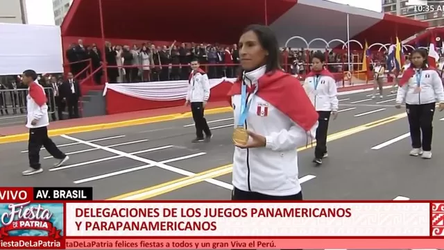 Lima 2019: así fue el desfile de los medallistas peruanos en la Gran Parada Militar