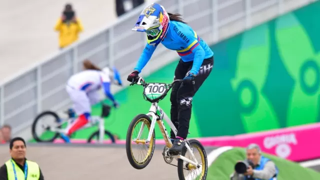 Lima 2019: la colombiana Mariana Pajón ganó el oro en la carrera femenina de BMX