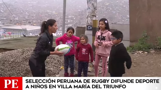Lima 2019: selección peruana de rugby difunde el deporte en Villa María del Triunfo