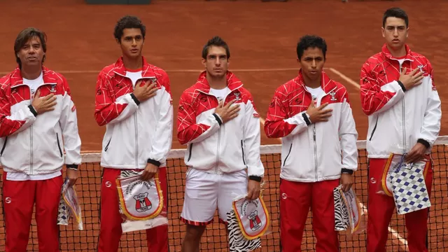 El equipo peruano de Copa Davis.