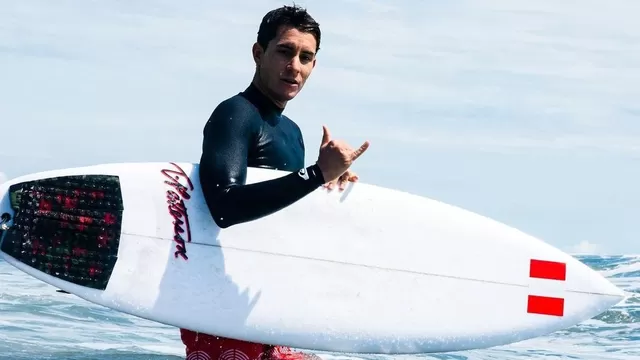 Lucca Mesinas, surfista peruano de 25 años. | Foto: Instagram/Video: ATV
