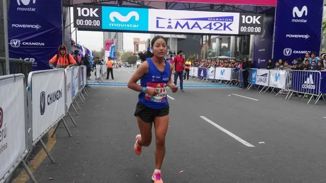 Maratón Lima 42K: Inés Melchor se impuso en la prueba de los 10k 