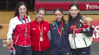 María Luisa Doig ganó la medalla de oro en Esgrima en los Bolivarianos