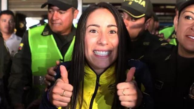 Mariana Pajón llegó a Medellín a &quot;compartir&quot; el oro con compatriotas