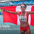 Mary Luz Andía logra la medalla de plata en marcha atlética en los Panamericanos Junior