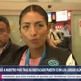 Mary Luz Andía regresó al Perú tras el puesto 12 en París 2024