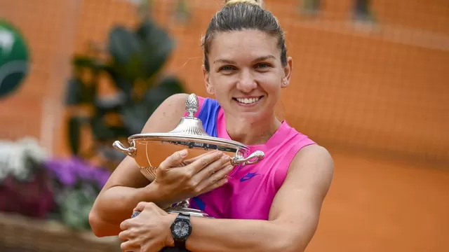 Simona Halep, tenista rumana de 28 años. | Foto: AFP/Video: @InteBNLdItalia