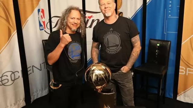 Metallica sorprendió en las Finales de la NBA. (Foto: Facebook Metallica)