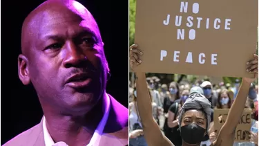 Michael Jordan alzó su voz contra el racismo. | Fotos: AFP