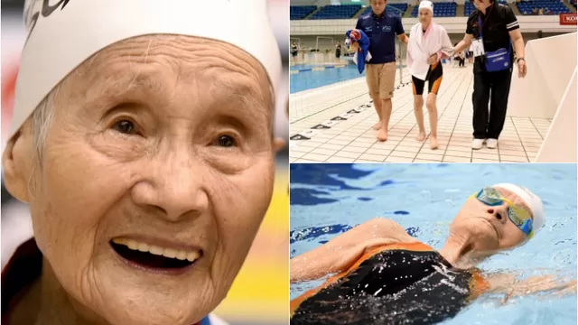 Mieko Nagaoka, la nadadora japonesa de 101 años que sorprende al mundo