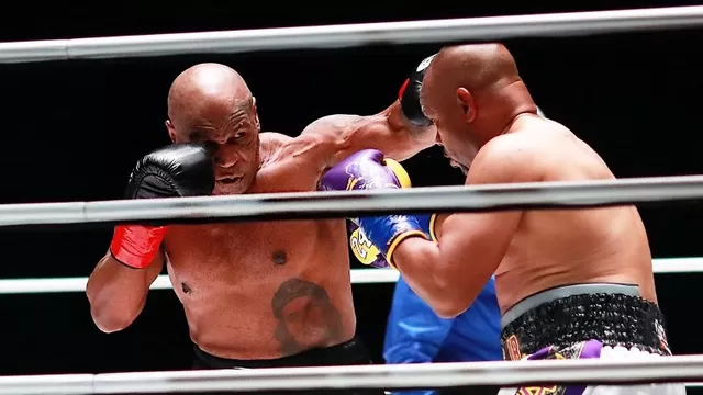 Mike Tyson empató con Jones Jr. en su regreso al boxeo a los 54 años