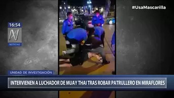 Miraflores: Intervienen a luchador de Muay Thai que robó patrullero de la Policía