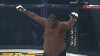 MMA: Zuluzinho, luchador de 170 kilos, es noqueado en concurso de cachetadas