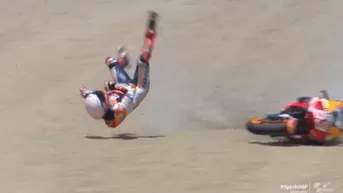 MotoGP: Marc Márquez sufrió fractura en brutal caída en el GP de España