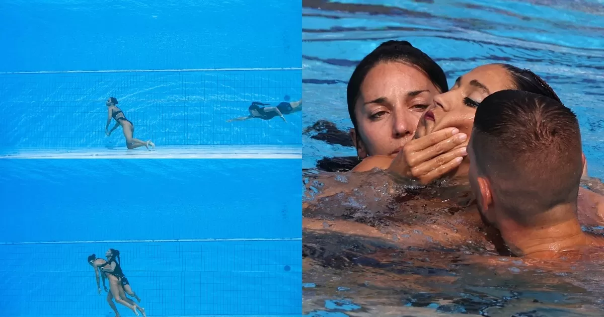 Nadadora se desmaya en plena competencia y los socorristas no reaccionan 