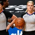 NBA: Las árbitras Natalie Sago y Jenna Schroeder hacen historia en la liga de EE. UU.