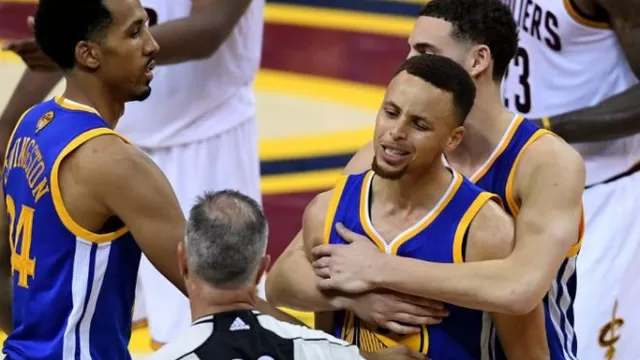 NBA: la eufórica reacción de Stephen Curry tras su expulsión ante Cavaliers