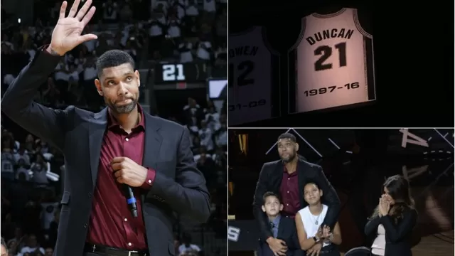 NBA: San Antonio Spurs retiró el dorsal 21 en homenaje a Tim Duncan