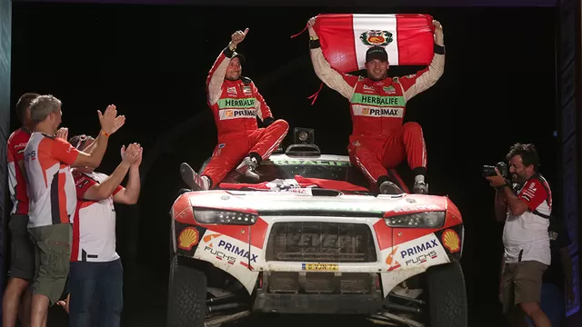 Nicolás Fuchs: así celebró al llegar al podio del Rally Dakar 2017-foto-4