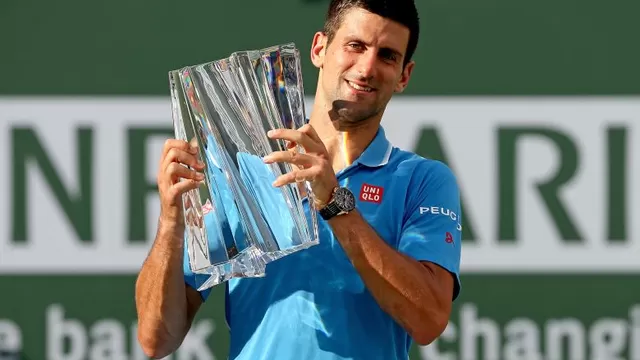 Novak Djokovic campeón del Indian Wells tras vencer a Roger Federer