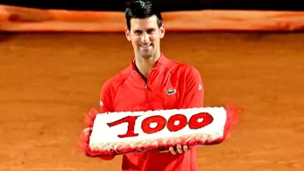 Djokovic sumó su victoria 1000 en el circuito y clasificó a la final de Roma