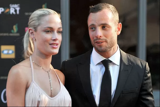 Foto tomada a Oscar Pistorius y Reeva Steenkamp en noviembre de 2012 durante un evento en Johannesburgo. | Fuente: AFP