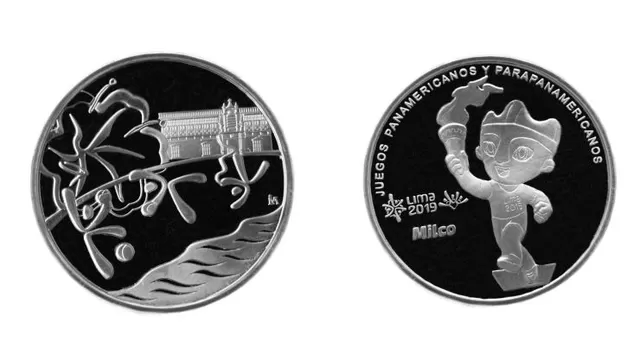 En el anverso de la medalla, se observa un grabado en relieve de Milco / Foto: Andina