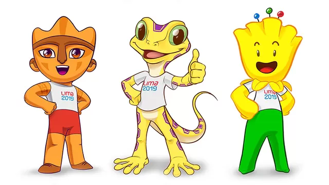 Estas son los tres dise&amp;ntilde;os finalistas para la mascota oficial de los Panamericanos 2019.-foto-1