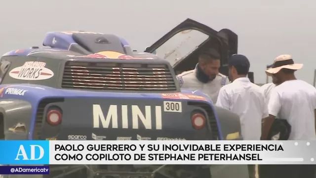 Paolo Guerrero y su inolvidable experiencia como copiloto de Peterhansel 
