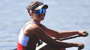 La peruana Adriana Sanguinetti se ubicó en el segundo lugar del repechaje de remo skiff de los Juegos Olímpicos París 2024. | Foto: IPD.