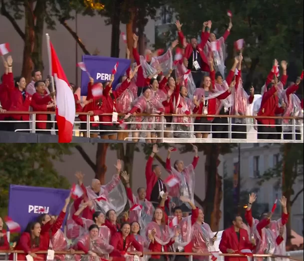 El Team Perú realizó su presentación por el río Sena en la inauguración de los Juegos Olímpicos París 2024.