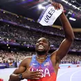 París 2024: Noah Lyles ganó el oro en los 100 metros en final de &#39;photo finish&#39;