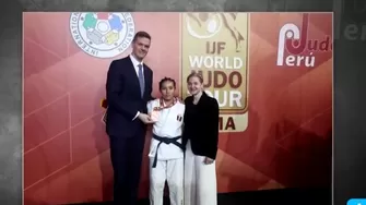 Brillith Gamarra gana la presea de bronce tras derrotar a Gadashova Khadizha de Azerbaijan. | AD