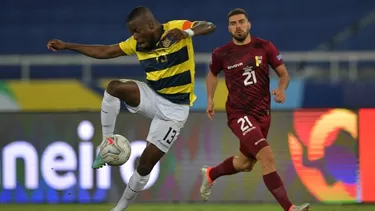 Enner Valencia no juega ante Perú | Foto: AFP.